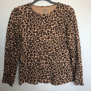 Cheers print long sleeve tee